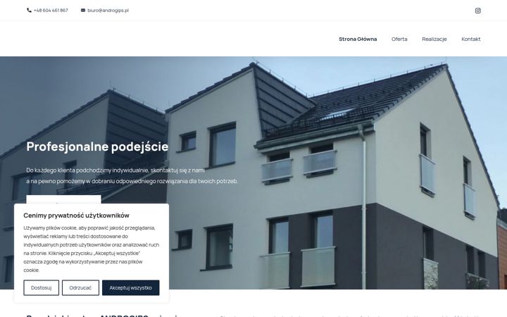 Screenshot of androgips.pl