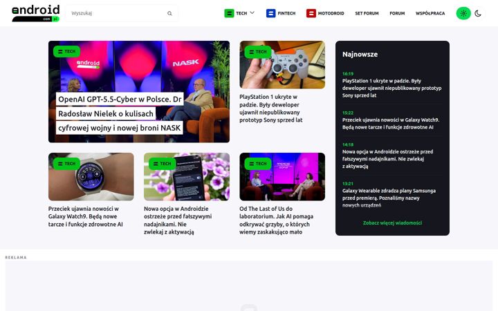 Screenshot of android.com.pl