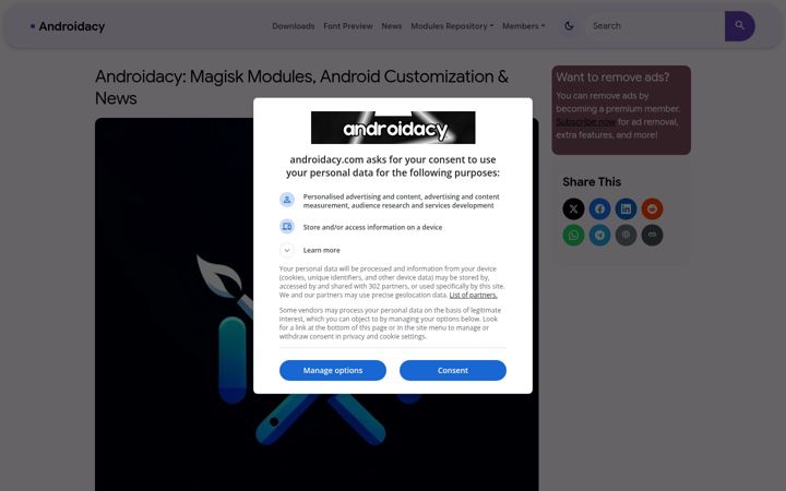 Screenshot of androidacy.com