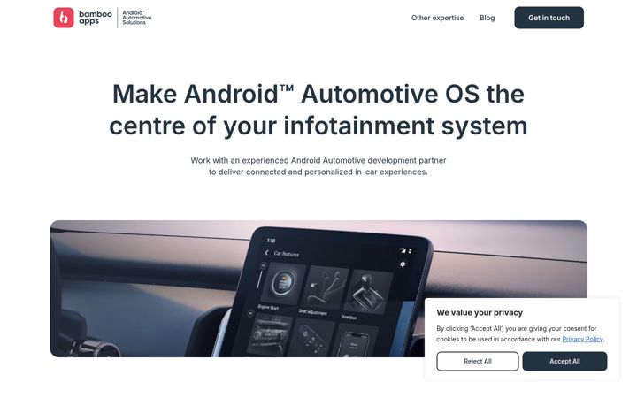 Screenshot of androidautomotive.dev