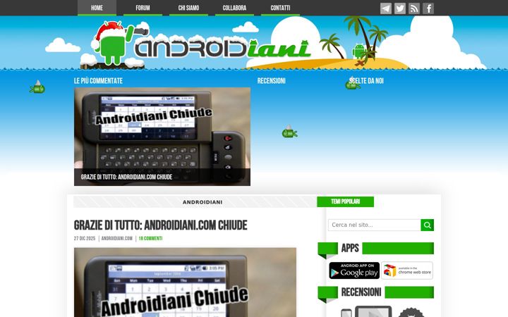 Screenshot of androidiani.com
