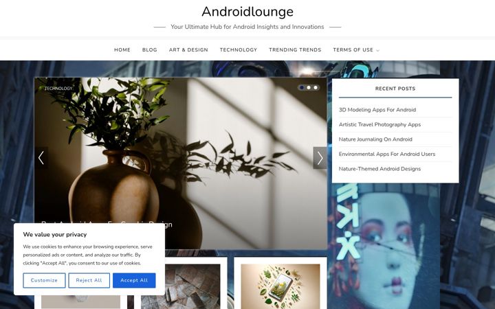 Screenshot of androidlounge.net