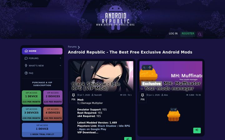 Screenshot of androidrepublic.org