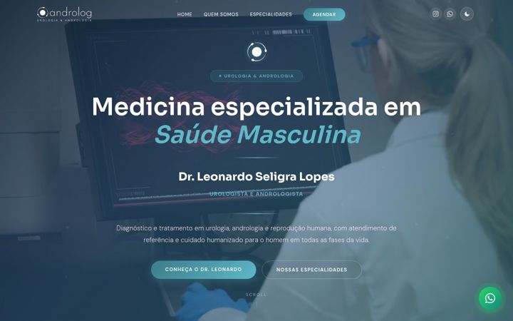 Skjermbilde av androlog.com.br