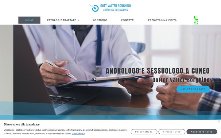 Screenshot of andrologiaborghino.it