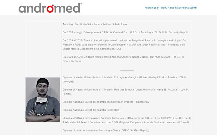 Screenshot of andromed.it