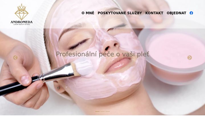 Screenshot of andromedabeauty.cz