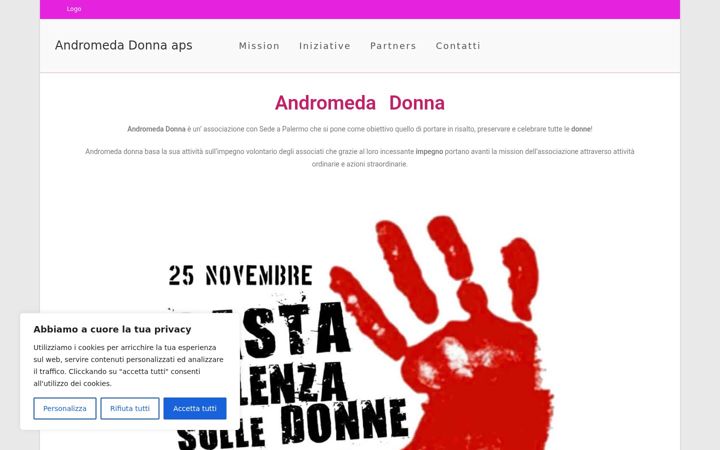 Screenshot of andromedadonna.it