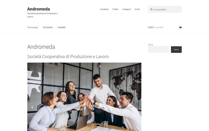 Screenshot of andromedascpl.com