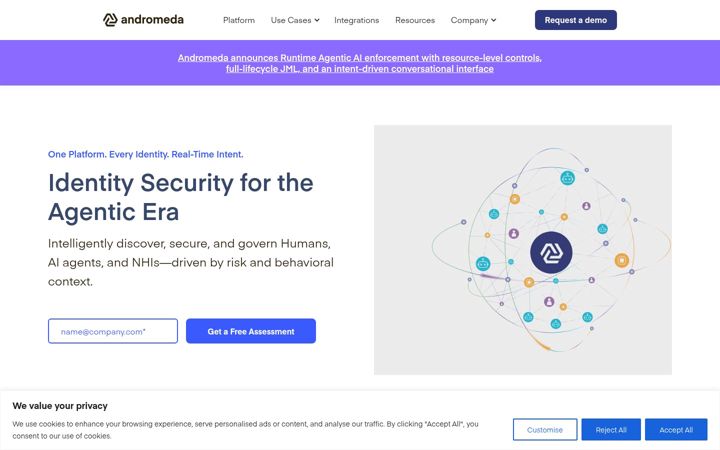 Screenshot of andromedasecurity.com