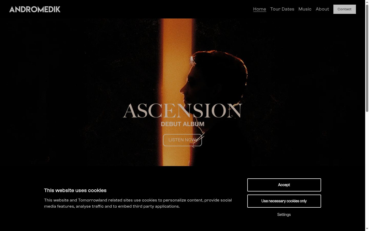 Screenshot tal-banner tal-kunsens muri qabel kwalunkwe interazzjoni