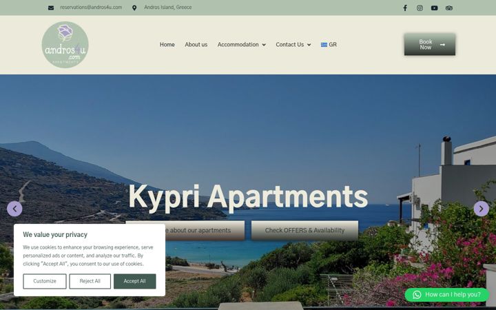 Screenshot of andros4u.com