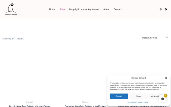 Screenshot of andrutzadesign.com