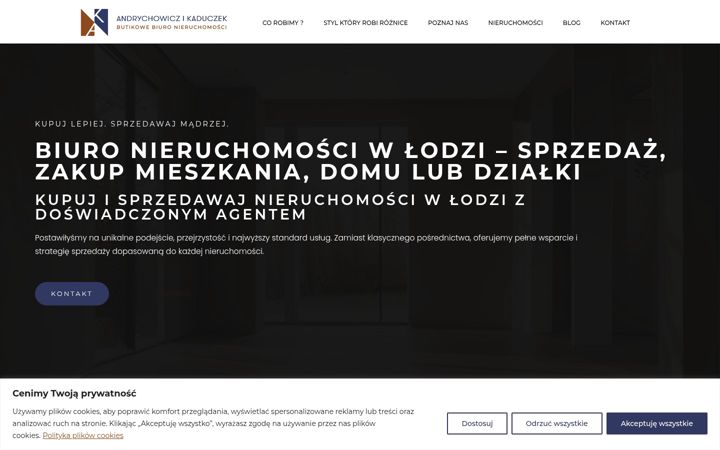 Posnetek zaslona andrychowicz-kaduczek.pl