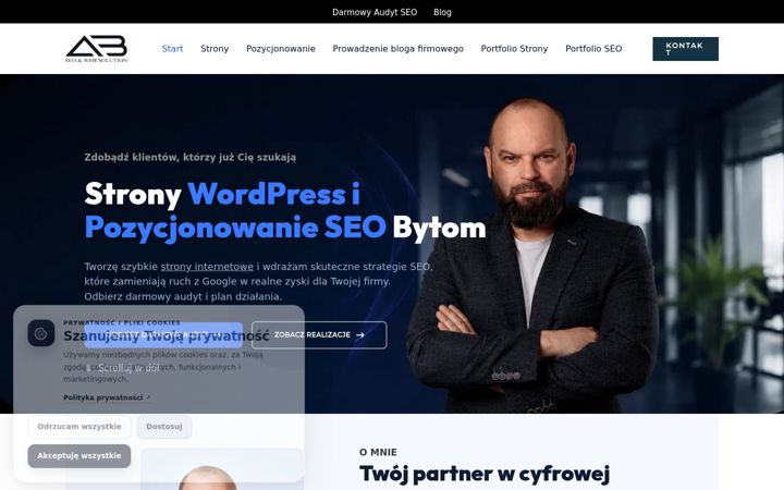 Posnetek zaslona andrzejbanaszewski.pl