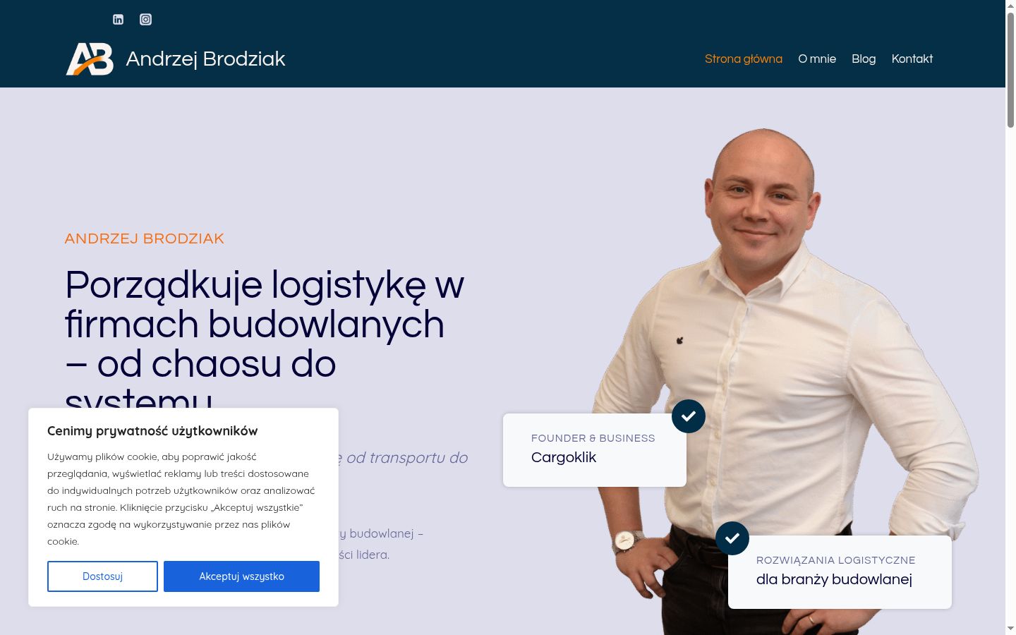 Screenshot tal-banner tal-kunsens muri qabel kwalunkwe interazzjoni