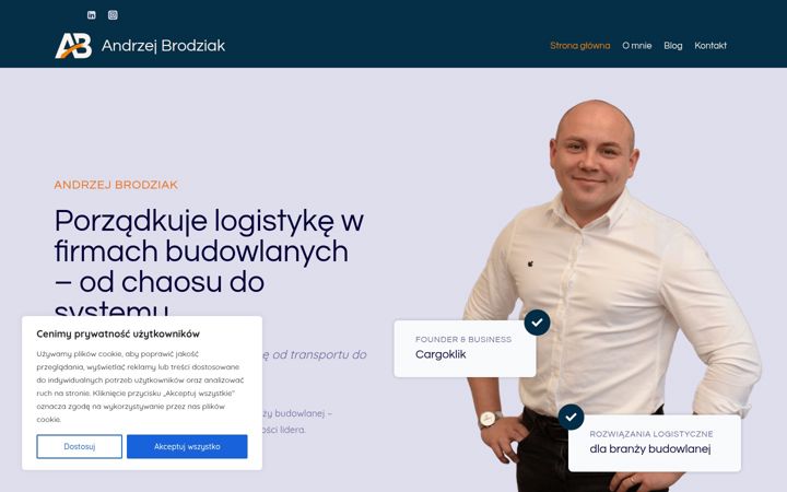 Screenshot of andrzejbrodziak.com