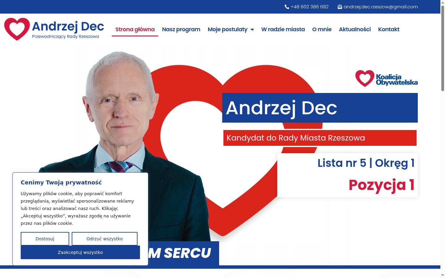 Capture d'écran de la bannière de consentement affichée avant toute interaction