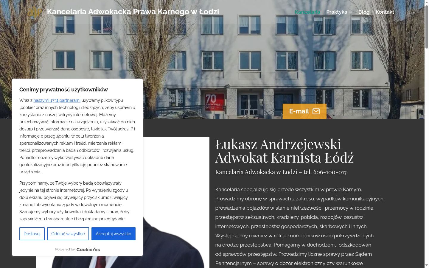 Screenshot van de toestemmingsbanner zoals getoond vóór enige interactie