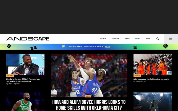 Screenshot van andscape.com