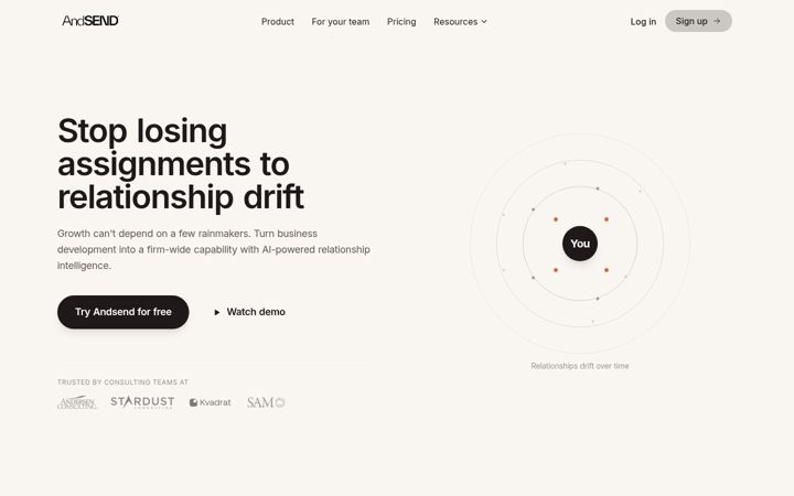 Screenshot of andsend.com