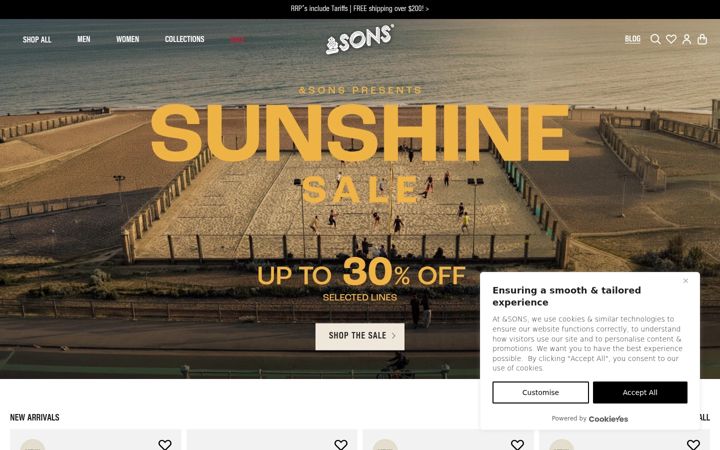 Screenshot of andsons.us