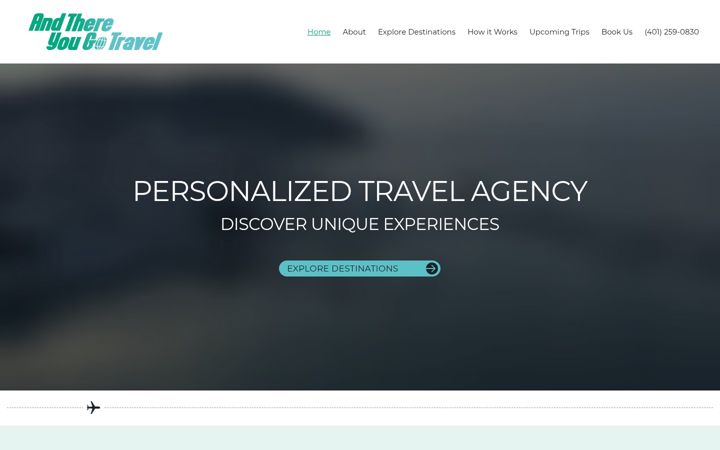 Screenshot of andthereyougotravel.com