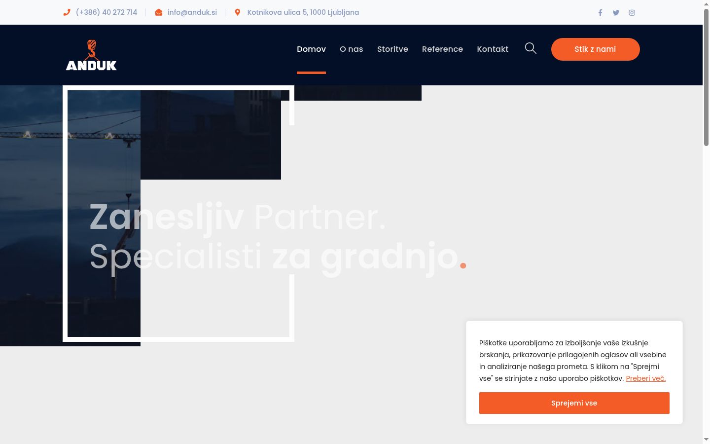 Capture d'écran de la bannière de consentement affichée avant toute interaction