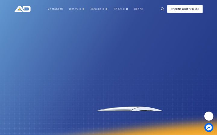 Screenshot of anduongcarrental.vn