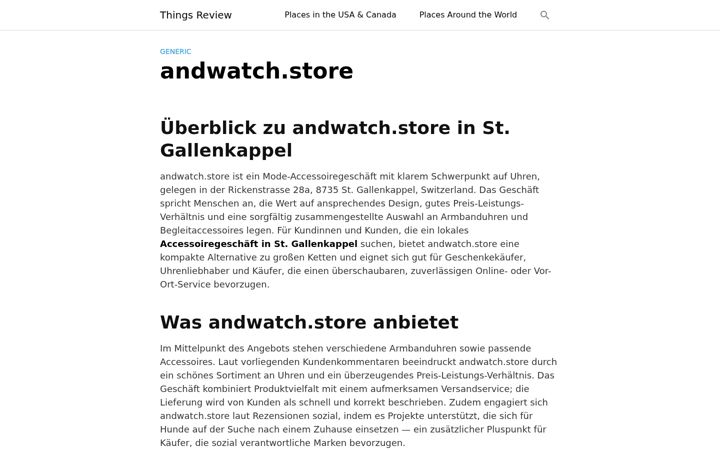 Screenshot of andwatch.store