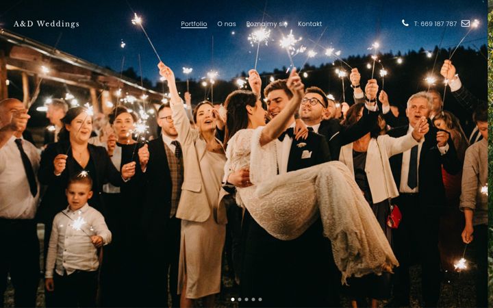 Posnetek zaslona andweddings.pl