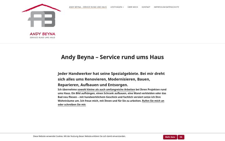 Screenshot of andy-beyna.de