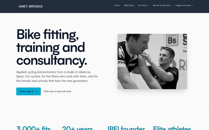 Screenshot of andy-brooke.com
