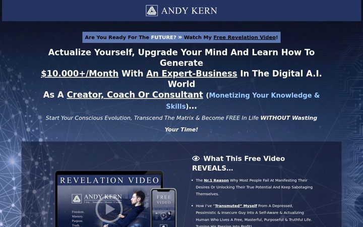 Screenshot of andy-kern.com