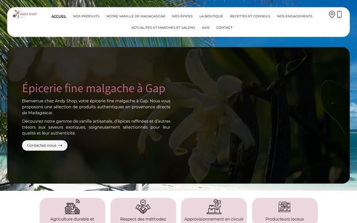 Screenshot of andy-shop-madagascar.fr