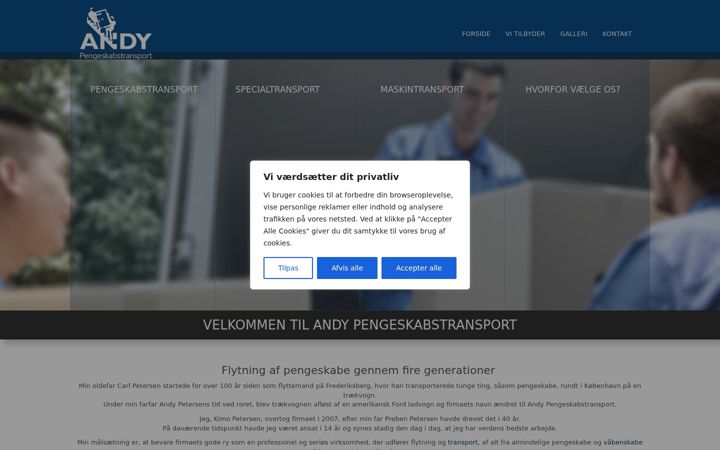 Screenshot of andy-transport.dk