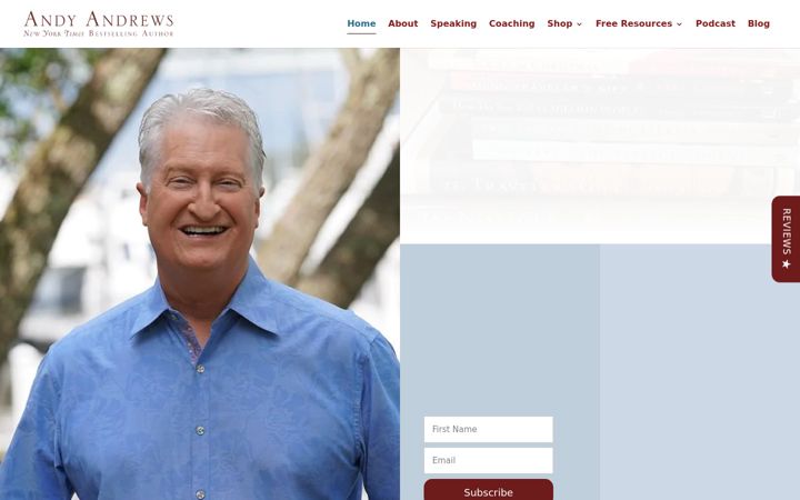 Screenshot of andyandrews.com
