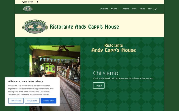 Screenshot of andycappshouse.it
