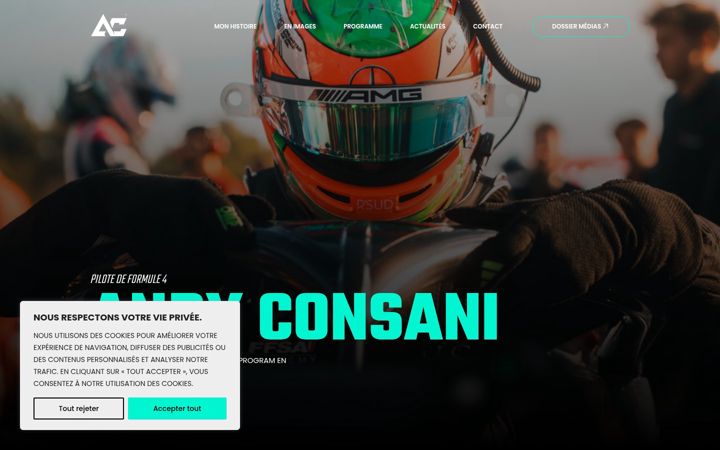 Screenshot of andyconsani.com