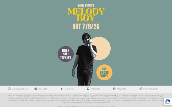Screenshot of andycrofts.com