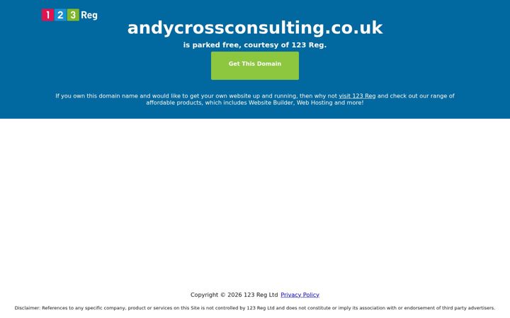 Screenshot of andycrossconsulting.co.uk