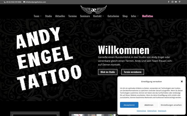Screenshot of andyengel.tattoo