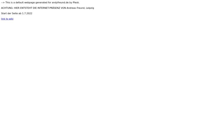Screenshot of andyfreund.de