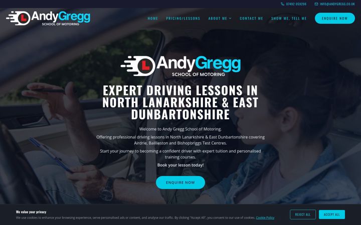 Screenshot of andygregg.co.uk