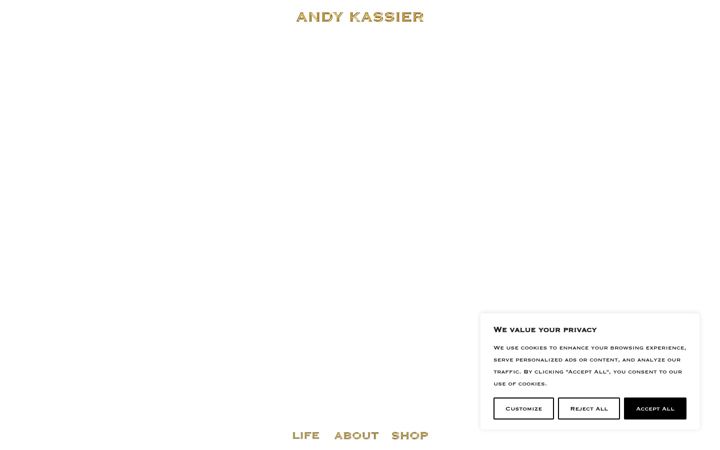 Screenshot of andykassier.com