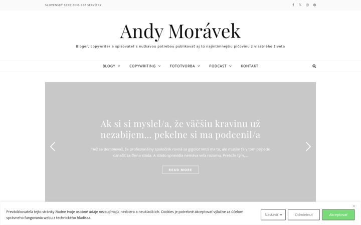 Screenshot of andymoravek.sk