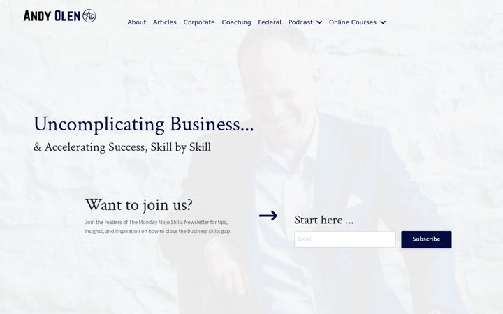 Screenshot of andyolen.com