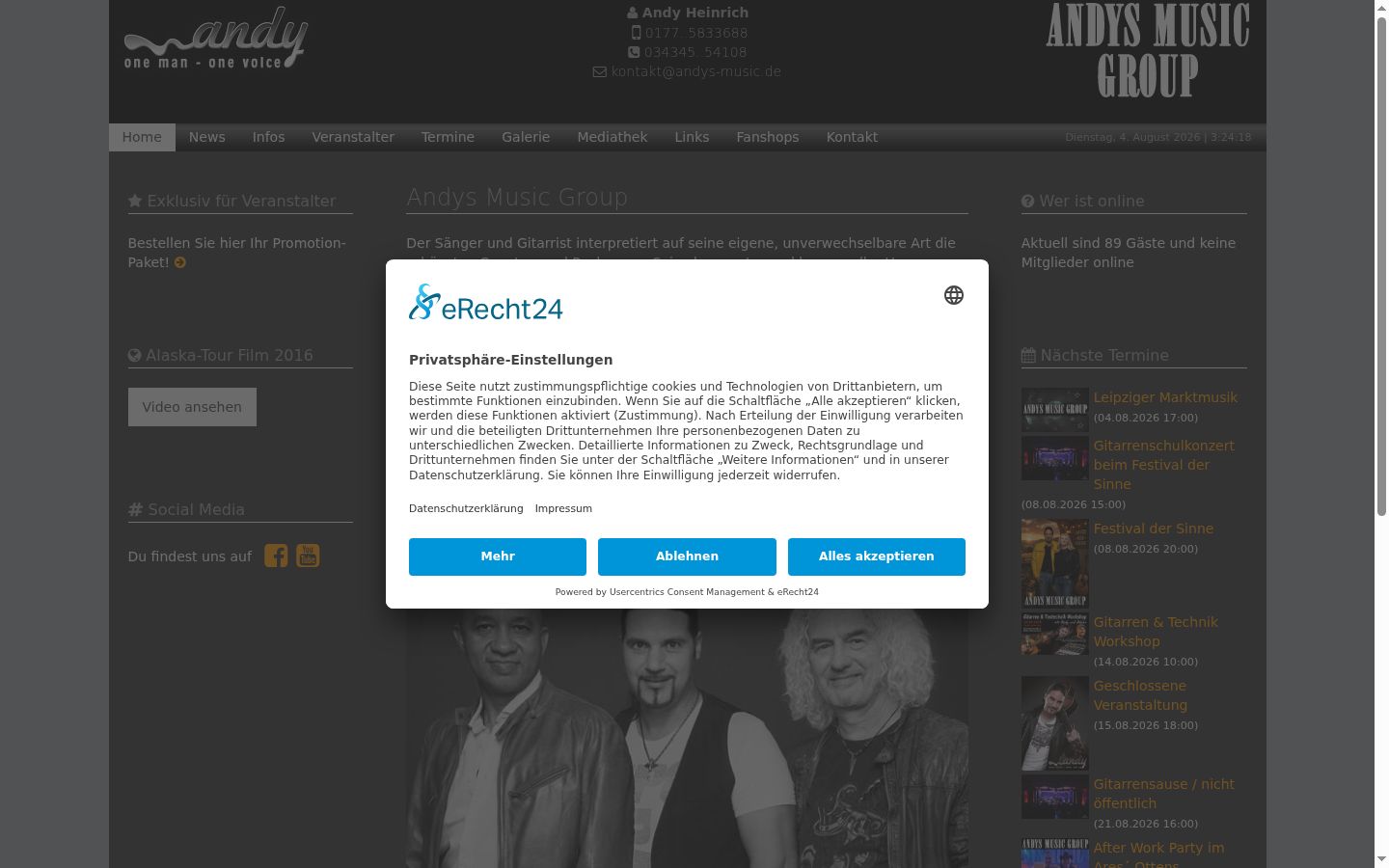 Zrzut ekranu banera zgody wyświetlanego przed jakąkolwiek interakcją