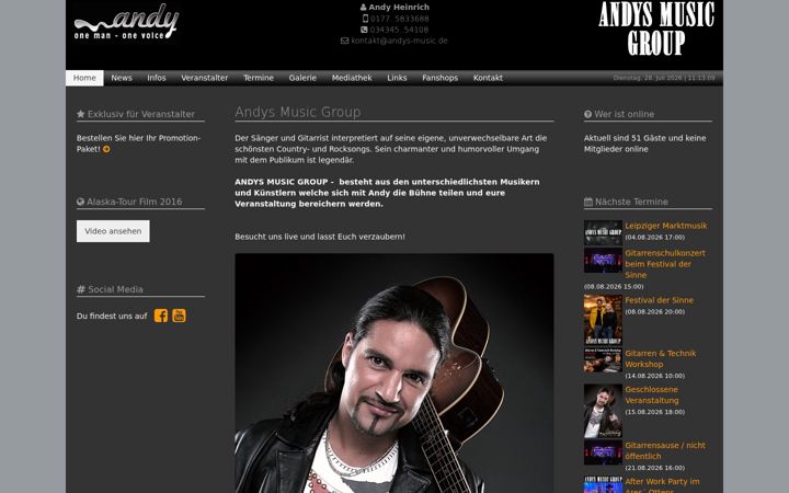Screenshot of andys-music.de