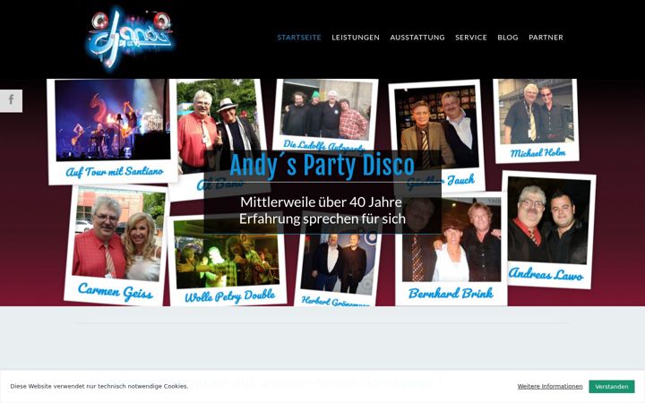 Screenshot of andys-partydisco.de